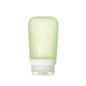 humangear GoToob+ (Medium) | Refillable Silicone Travel Bottle | Locking Lid | Food-Safe Material | Green, Medium (2.5 fl.oz.; 74ml) - color: Green, size: 2.5 Ounces