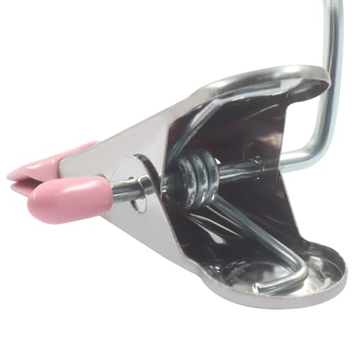 15 Pack Stainless Steel Boot Hangers Clips, Laundry Hooks Hanging Clips, Space Saving Boot Holder Clips for Closet Travel(Pink) - color: Pink