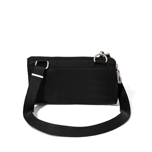 Baggallini Classic Anti-Theft Mini Wallet Crossbody - color: Black