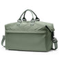 Travel Duffel Bag,Carry-On Overnight Weekender Bags for Women,Personal Item Travel Bag with Shoes Compartment,Sports Gym Bag - color: Green