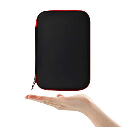 Eva Hard Sell Protective Bag Travel Organizer Case for Diabetic Supplies Testing Kit,Blood Glucose Monitoring Systems,Test Strips,Syringes,Insulin,Electronic Accessories (Black)