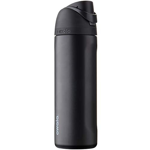 Owala FreeSip Insulated Stainless Steel Water Bottle with Straw, BPA-Free Sports Water Bottle, Great for Travel, 24 Oz, Very, Very Dark - color: Very, Very Dark, size: 24 Ounces