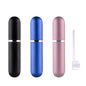 Travel Refillable Perfume Atomisers, 5ML, 3 Pcs Mini Portable Spray Bottles, Round Tube Set With 1 Flat Separated Tool, for Home Business Trip (Black+Blue+Champagne)(4pcs) - color: Black+Blue+Champagne