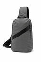 Anti-Theft Classic Crossbody Sling Bag, RFID-Blocking, Slash-Resistant with Locking Zippers for Travel & Everyday City Use - color: Grey