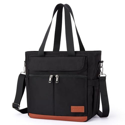 JOYHILL Lunch Bag - Insulated, Leakproof Lunch Tote with Shoulder Strap for Adults - Work, Picnic, Camping, Beach (C-BLACK) - color: C-BLACK