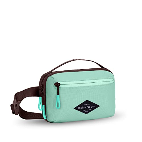Sherpani Hyk, Small Sling Bag, 1L Belt Bag, Lightweight Travel Fanny Pack, Sling Crossbody Purse with RFID Blocking - color: Seagreen