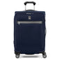 Travelpro Platinum Elite Softside Expandable Checked Luggage, 8 Wheel Spinner Suitcase, TSA Lock, Men and Women, Dark Blue, Checked Medium 25-Inch - color: Dark Blue, size: Checked-Medium 25-Inch