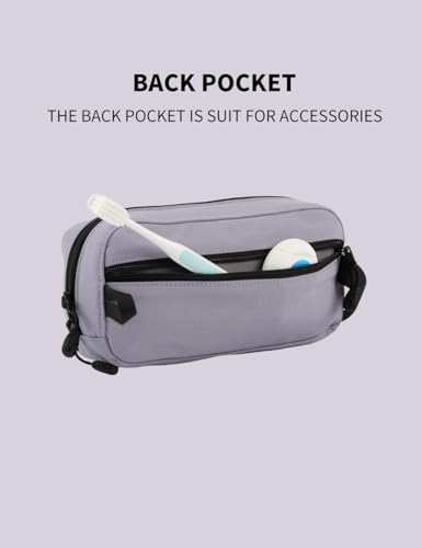GOX Travel Toiletry Bag Dopp Kit Case for Men Multifunction Packing Organizer Pouch (Lavender purple) - color: Lavender purple
