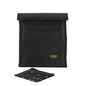 2nd Childhood Rolltop Lunch Bag for Work or School – Compact, Foldable & Low Profile Design – Insulated Reusable Bag with Handle – Slim, Durable & Stylish - 3.5L (Black) - color: Black