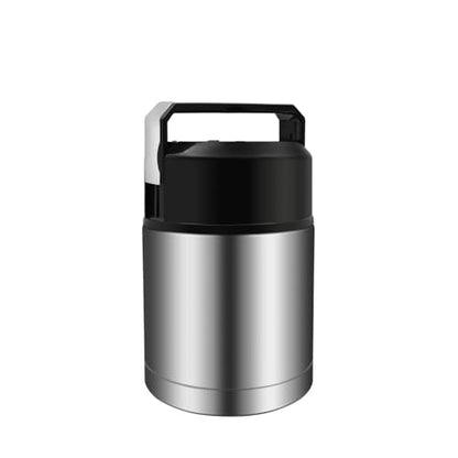 28oz Soup Thermos, Stainless Steel Thermos for Hot Food, Wide Mouth Food Thermos Jar, Insulated Lunch Container Leak Proof Vacuum Thermal Flask (silver) - color: silver-28oz