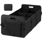 Simple Deluxe Car Trunk Organizer, Multi Compartments Collapsible Trunk Storage, Anti-slip, Waterproof 600D Oxford Polyester, with Adjustable Straps for SUV, Minivan, Truck, Large Size, Black New