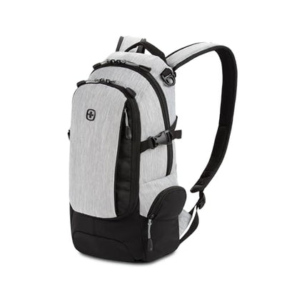 SWISSGEAR City Pack Backpack, Slim Profile Daily Carry, Airflow Back Panel, Tablet Pocket, and Lay-Flat Organizer, Light Grey/Heather, 15.9L, 18-Inch - color: Light Grey/Heather