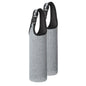 uxcell 2pcs Neoprene Carrier Water Bottle Sleeve, 15.5-20oz Insulated Water Glass Bottle Carrier Bag Collapsible Drink Bottle Sleeve Cover Holder with Handle, Gray - color: Gray