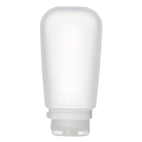 humangear GoToob+ (XL) | Refillable Silicone Travel Bottle | Locking Lid | Food-Safe Material | Clear, XL (6 fl.oz.; 177ml) - color: Clear, size: 6 Ounces