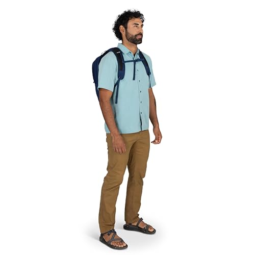 Osprey Farpoint Fairview Travel Daypack for Men and Women - Carry On Personal Item Backpack with Laptop Sleeve, Antique Blue - color: Antique Blue