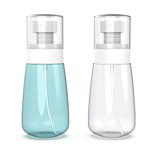 RELANOR Pack 2 Small Spray Bottle Travel Size 2oz/60ml - Fine Mist Mini Empty Spray Bottles - Leak Proof - for Toners, Face & Hair Mist - size: 60 ml - Pack 2