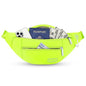 MAXTOP Large Crossbody Fanny Pack with 4-Zipper Pockets,Gifts for Enjoy Sports Festival Workout Traveling Running Casual Hands-Free Wallets Waist Pack Phone Bag Carrying All Phones - color: Neno Green, style: Large Fanny Pack(4 Zipper Pockets)