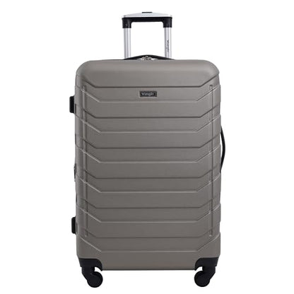 Wrangler 4 Piece Miami Luggage and Packing Cubes Set, Desert Taupe - color: Desert Taupe, size: 4 Piece Set