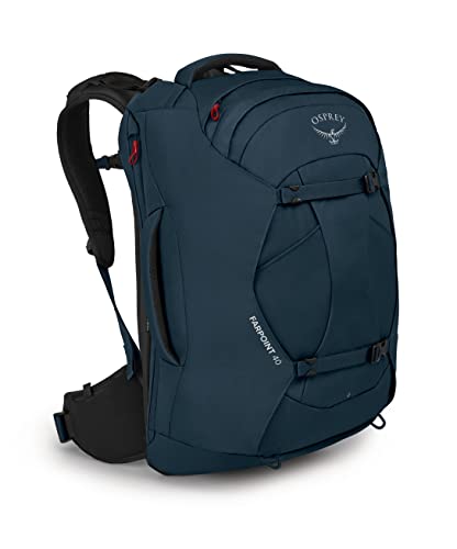 Osprey Farpoint 40L Men's Travel Backpack, Muted Space Blue - color: Muted Space Blue, size: 40L