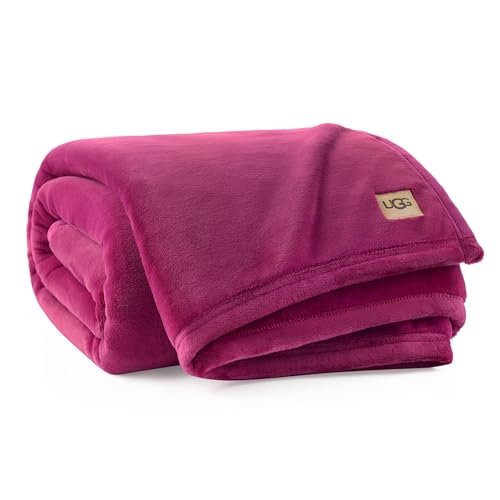 UGG Coco Throw Blanket – Soft & Cozy Blanket for Couch, Graduation Gifts or Teacher Birthday Gifts for Women Mom Her, 50" x 70", Strawberry Pink - color: Strawberry Pink