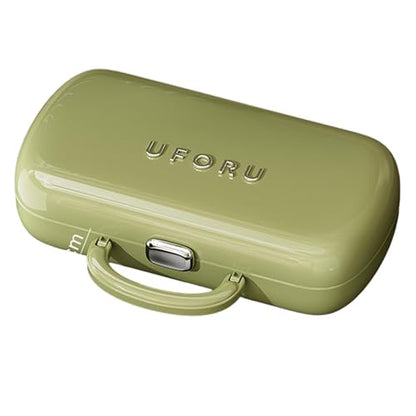 FKOG Retro Green Sewing Project Kit, 151 Pcs Sewing Kit with Portable Retro Hard-Shell Case, 18 Multicolor Thread Spools, Needles, Buttons, and Accessories (Used Green) - style: Used Green