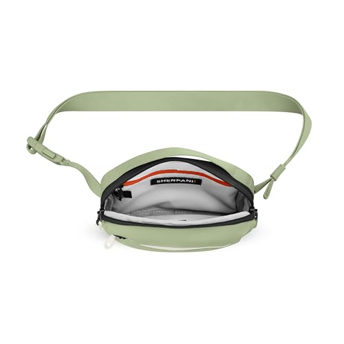 Sherpani Hyk, Small Sling Bag, 1L Belt Bag, Lightweight Travel Fanny Pack, Sling Crossbody Purse with RFID Blocking - color: Palm