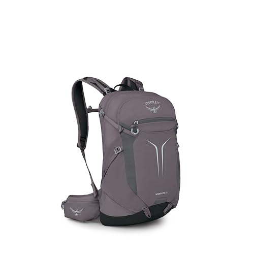 Osprey Sportlite 25L Lightweight Hiking Backpack for Men and Women - Everyday Hiking Bag - Travel Daypack, Graphite Purple - color: Graphite Purple, style: 25l