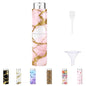 5ml Perfume Atomiser Refillable Bottles Portable Mini Spray Travel Bottle Easy to Refill Empty Atomizer Bottle for Purse Handbag Pocket Luggage,Bright Color (Pink gold marble 1) - color: Pink gold marble 1