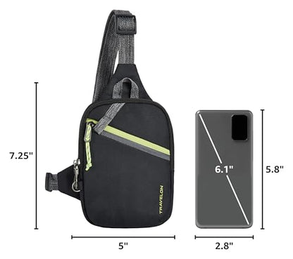 Travelon Anti-Theft Greenlander Compact Sling Bag - color: Jet Black