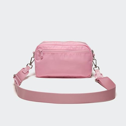 Pander Crossbody Sling Bag – Everyday Purse with Adjustable Strap, Perfect for Travel, Errands, and Daily Use - color: Cherry Pink