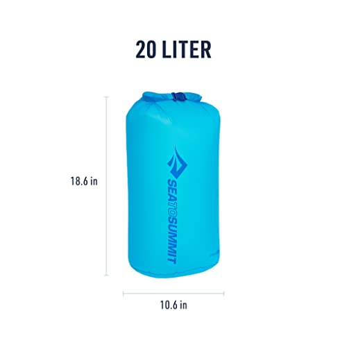 Sea to Summit Ultra-Sil Dry Bag, Ultralight Waterproof Dry Storage - color: Atoll Blue, style: 20 litres