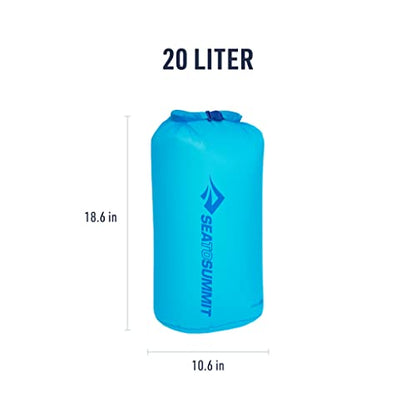 Sea to Summit Ultra-Sil Dry Bag, Ultralight Waterproof Dry Storage - color: Atoll Blue, style: 20 litres