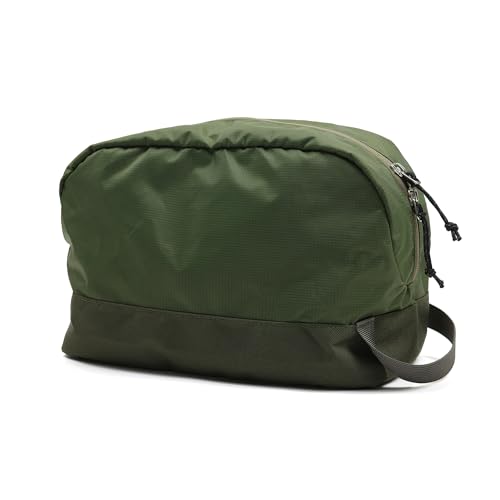 Travel Toiletry Bag 5L, Compact Travel Organizer with Waterproof TPU Wet/Dry Compartment - color: Medium Olive, size: 5L