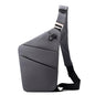 Anti Theft Travel Bag, One Shoulder Large Capacity Cross-body Bag Chest Fashion Lightweight Sling Bags for Travel Sports - color: Dark Grey, style: Right Shoulder