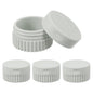 uxcell 4pcs Travel Containers for Toiletries, 0.68oz 20ml Small Silicone Cream Jars Leak-proof Travel Essentials with Lid for Cosmetic Body Skin Cream, Gray - color: Gray