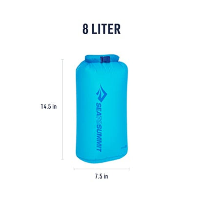 Sea to Summit Ultra-Sil Dry Bag, Ultralight Waterproof Dry Storage - color: Atoll Blue, style: 8 Liter