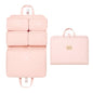Hanging Packing Cube, Foldable Travel Organizer, Waterproof, Machine Washable, Fits 20" Carry-on, Expandable Packing Cube for Suitcase or Backpack (Pink)
