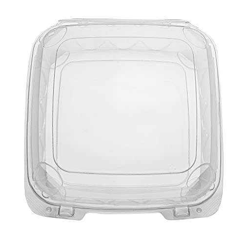 Restaurantware Thermo Tek 45.7 Ounce Clamshell Containers 100 Anti-Fog To Go Food Containers - Freezable Rectangle Clear Plastic Food Packaging Containers Disposable - size: 46 oz