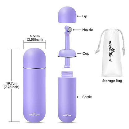 Easy@Home Portable Peri Bottle for Postpartum & Perineal Care: Handheld Bidet Perfect for Personal Hygiene Cleaning & Travel Friendly | 380ml Leakproof & Convenient Design | BPA-Free | EPB-01 Purple - color: Purple