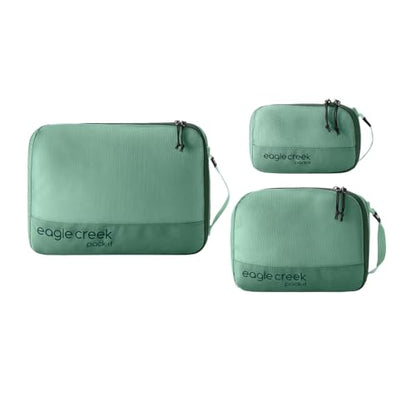Eagle Creek Pack-It Reveal Cube Set - Packing Cubes for Compartmentalizing Luggage - Durable - Ultra-Lightweight - Water-Resistant - Easy Grab Zipper Pull - Mesh Windows - Willow Green - XS/S/M - color: Willow Green