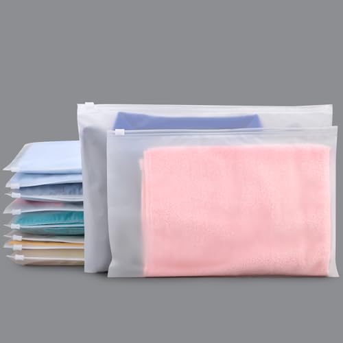 Frosted Zipper T Shirt Bags for Small Business, 25 Pcs 13x10 inch Waterproof Swimsuit Organizer Bags for Bikini, Bathing Suit, Shirt Packaging Shipping Travel, 3 Mil - color: Frosted, size: 13x10"