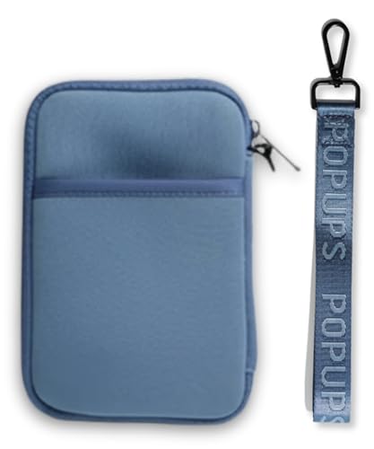 POPUPS Passport Travel Wallet for Women - Large Multiple Document Organizer and Holder with Wristlet (Stormy Blue) - color: Stormy Blue