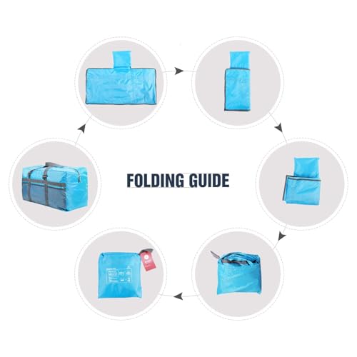 REDCAMP Foldable Travel Bag, Large Sports Bag, 75L/96L/100L, Lightweight Waterproof Tote Bag - color: 75L/Blue