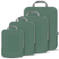 PANDA JOYS 4 Set Compression Packing Cubes Travel - Travel Accessories Expandable Packing Organizers for Carry On - Essentials Luggage Bags - Green - color: Green