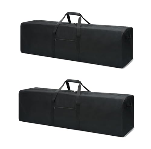 Urbanstand 52 Inch Extra Large Duffle Bag for Travel, Sports Gear Storage Bag with 2-way Lockable Zippers, Long Duffel Bag for Tent Camping tripod (Black 52inch 2Pack) - color: Black, size: 52inch 2Pack