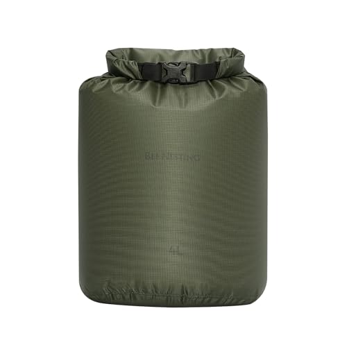 Bee Nesting Waterproof Dry Bag Lightweight Dry Sack Marine Dry Bags Suitable for swimming,kayaking,rafting boating, surfing, outdoor travel, mountaineering,hiking - color: Army green, size: 4L