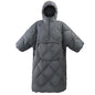ATEPA Wearable Sleeping Bag Blanket Poncho, Recycled Water-Resistant Camping Poncho, Stadium Blanket for Outdoor Sports - color: Grey