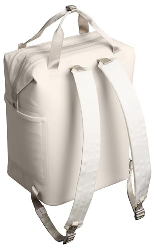 Stanley All Day Madeleine Backpack Soft Cooler 20 Can Cooler with Handle and Shoulder Straps Insulated Travel Bag with Zipper BPA-Free - color: Cream, style: Mini