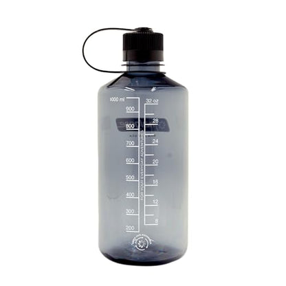 Nalgene 32 oz Narrow Mouth Water Bottle | BPA-Free, Durable & Leak Proof, Lightweight Bottle for Hiking, Gym & Travel, Grey (Pack of 6) - color: Grey, size: 32 Ounces (Pack of 6)