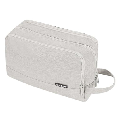 Toiletry Bag for Men Hanging Dopp Kit Water Resistant Shaving Bag Small Toiletry Bag for Traveling (Denim Pure Beige) - color: Denim Pure Beige